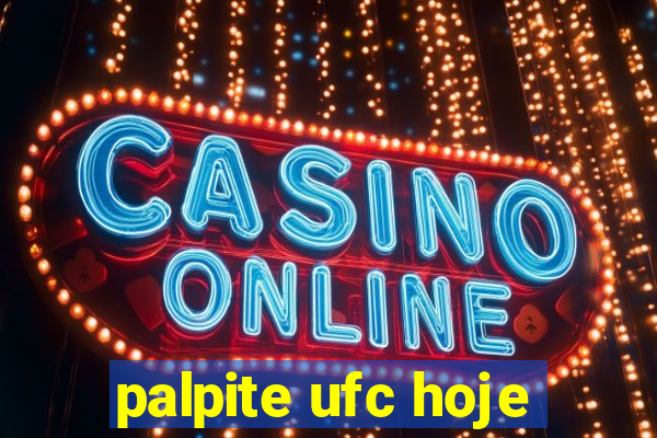 palpite ufc hoje